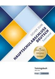 Cover von Sicher zum Hauptschulabschluss Deutsch Saarland - Trainingsbuch inkl. Lösungen und Onlinekurs
