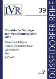 Cover von Düsseldorfer Vorträge zum Versicherungsrecht 2018