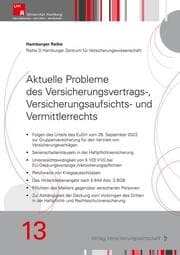 Cover von Aktuelle Probleme des Versicherungsvertrags-, Versicherungsaufsichts- und Vermittlerrechts