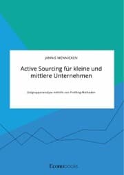 Cover von Active Sourcing für kleine und mittlere Unternehmen. Zielgruppenanalyse mithilfe von Profiling-Methoden