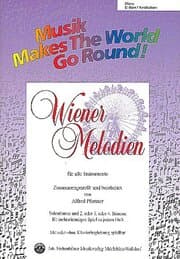 Cover von Music Makes the World go Round - Wiener Melodien 1 - Stimme 4 in C hoch und tief - Bässe / E-Bass / Kontrabass