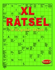 Cover von XL-Rätsel-Heft in grosser Schrift 2 Hefte a 128 Seiten