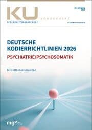 Cover von Deutsche Kodierrichtlinien für die Psychiatrie/Psychosomatik 2026 (DKR-Psych)