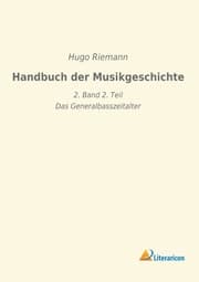 Cover von Handbuch der Musikgeschichte