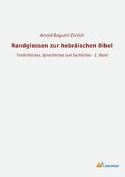 Cover von Randglossen zur hebräischen Bibel