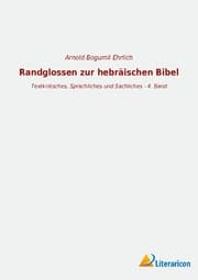 Cover von Randglossen zur hebräischen Bibel