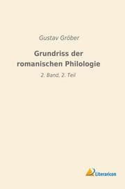 Cover von Grundriss der romanischen Philologie
