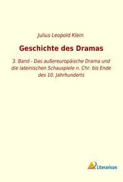 Cover von Geschichte des Dramas