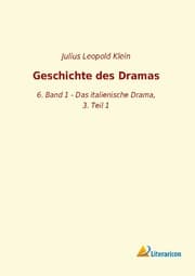 Cover von Geschichte des Dramas