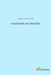 Cover von Geschichte der Motette