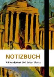 Cover von Notizbuch A5 - schön gestaltet mit Leseband - Hardcover blanko - 100 Seiten 90g/m2 - Ernst Ludwig Kirchner 'Brandenburger Tor' Berlin - FSC Papier
