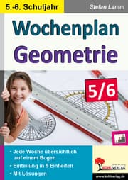 Cover von Wochenplan Geometrie, Klasse 5-6