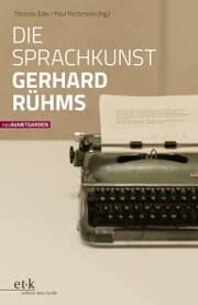 Cover von Die Sprachkunst Gerhard Rühms