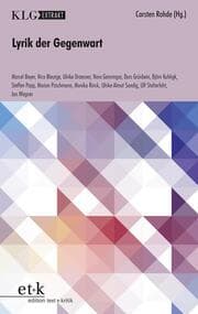 Cover von Lyrik der Gegenwart