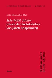 Cover von Sefer Misle Su'olim' (Buch der Fuchsfabeln) von Jakob Koppelmann
