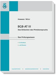 Cover von BGB AT III - Das Erlöschen des Primäranspruchs
