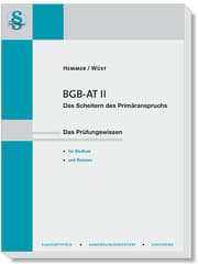 Cover von BGB AT II - Das Scheitern des Primäranspruchs