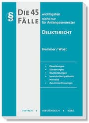 Cover von Die 45 wichtigsten Fälle Deliktsrecht
