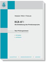 Cover von BGB AT I - Entstehung des Primäranspruchs
