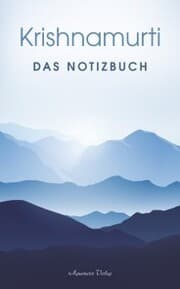 Cover von Krishnamurti: Das Notizbuch