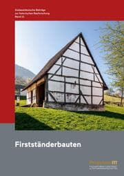 Cover von Südwestdeutsche Beiträge zur historischen Bauforschung / Firstständerbauten