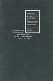 Cover von Friedo Lampe (1899-1945)