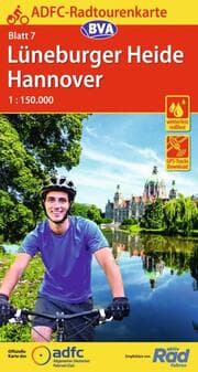 Cover von BVA ADFC Radtourenkarte Lüneburger Heide /Hannover 1:150.000
