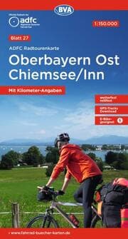Cover von BVA ADFC Radtourenkarte Oberbayern Ost Chiemsee/Inn 1:150.000