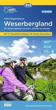 Cover von BVA ADFC Regionalkarte Weserbergland 1:75.000