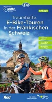 Cover von BVA ADFC Regionalkarte Traumhafte E-Bike-Touren in der Fränkischen Schweiz 1:75.000