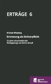 Cover von Erinnerung als Dichterpflicht
