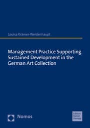 Cover von Management Practice Supporting Sustained Development in the German Art Collection
