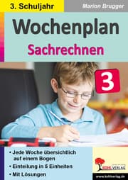 Cover von Wochenplan Sachrechnen, Klasse 3