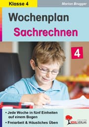 Cover von Wochenplan Sachrechnen, Klasse 4