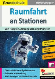 Cover von Raumfahrt an Stationen - Grundschule