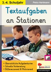 Cover von Textaufgaben an Stationen / Klasse 3-4