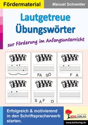 Cover von Lautgetreue Übungswörter zur Förderung im Anfangsunterricht