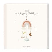 Cover von Baby-Album mit Stickerei Mein erstes Jahr
