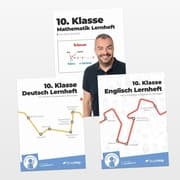Cover von 10. Klasse Hauptfächer Set komplett (Mathe, Deutsch, Englisch) / Lernheft, Übungsheft / Rechnen, Rechtschreibung, Übungen, Grammatik