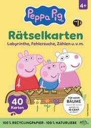 Cover von Peppa Pig Rätselkarten: Labyrinthe, Fehlersuche, Zählen u. v. m.