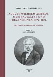 Cover von August Wilhelm Ambros: Musikaufsätze und -rezensionen 1872-1876