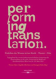 Cover von Performing Translation
