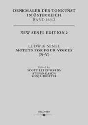 Cover von Ludwig Senfl. Motets For Four Voices (N-V)