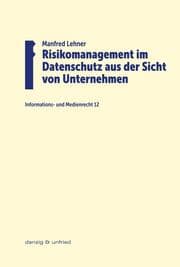 Cover von Risikomanagement im Datenschutz aus der Sicht von Unternehmen
