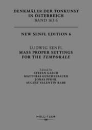Cover von Ludwig Senfl: Mass Proper Settings for the Temporale