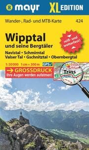 Cover von Mayr Wanderkarte Wipptal und seine Bergtäler 1:30.000
