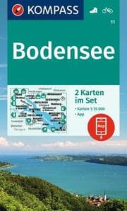 Cover von KOMPASS Wanderkarten-Set 11 Bodensee (2 Karten) 1:35.000