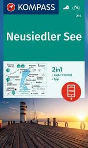 Cover von KOMPASS Wanderkarte 215 Neusiedler See 1:50.000