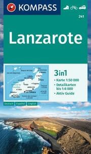 Cover von KOMPASS Wanderkarte 241 Lanzarote 1:50.000