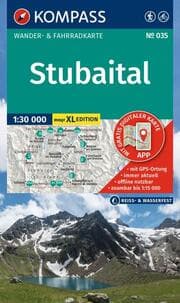 Cover von KOMPASS Wanderkarte 035 Stubaital 1:30.000
